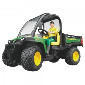 Tractor de juguete JOHN DEERE Gator 855D con conductor escala 1:16