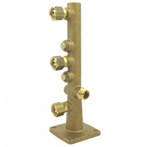 Columna torreta de fumigación pulverización 3 salidas