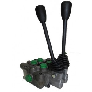 Distribuidor 2 palancas 3/8" con anclaje